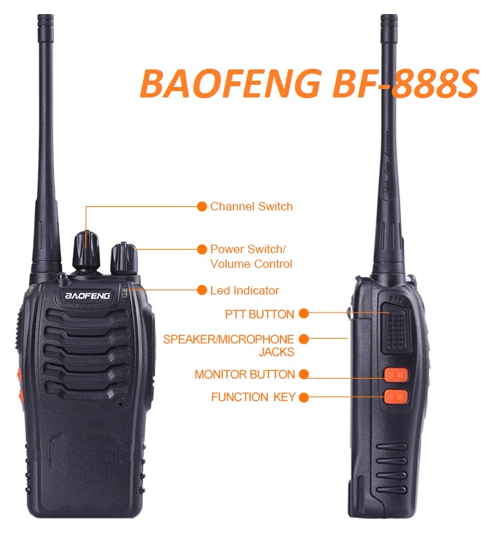 Рации для поездок — BAOFENG BF-888s и UV-5R